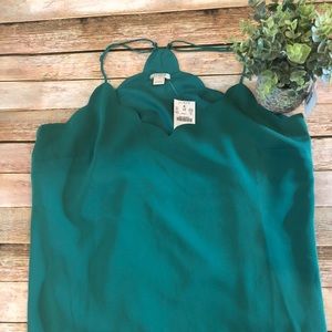 j crew scalloped tank